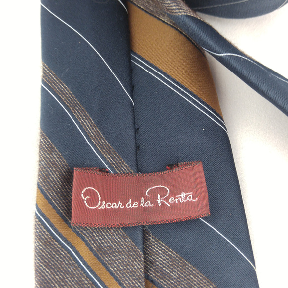 OSCAR DE LA RENTA Striped Tie - Picture 3 of 8